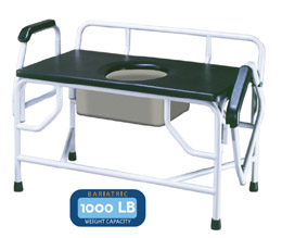Extra-Large Bariatric Drop Arm Commode